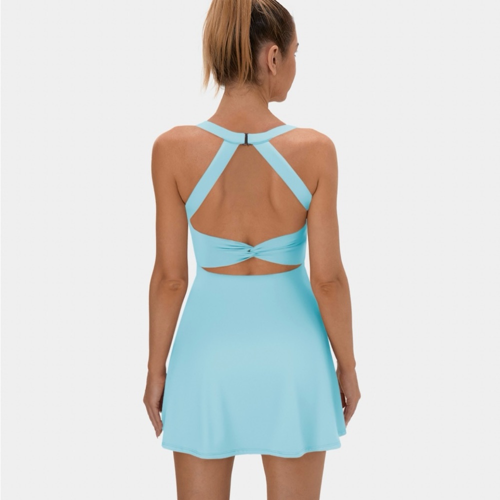 Halara Backless Twisted Active Dress-Easy Peezy Edition